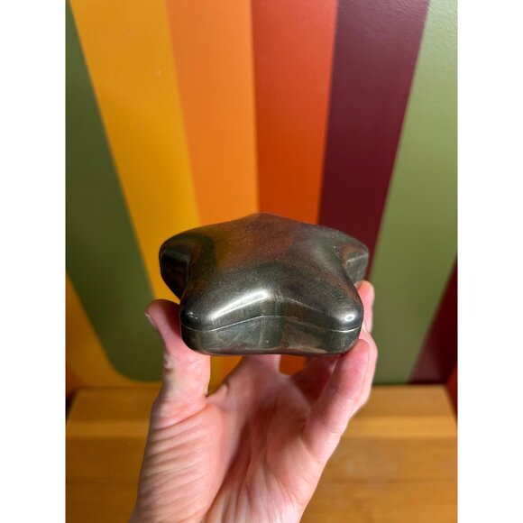 EP steel silver plated trinket dish jewellery box catch calm dish star - Picture 2 of 6